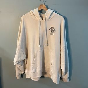 American Eagle Hoodie Cream Colour Large